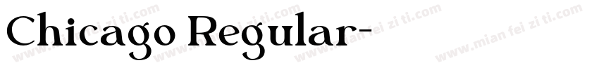 Chicago Regular字体转换